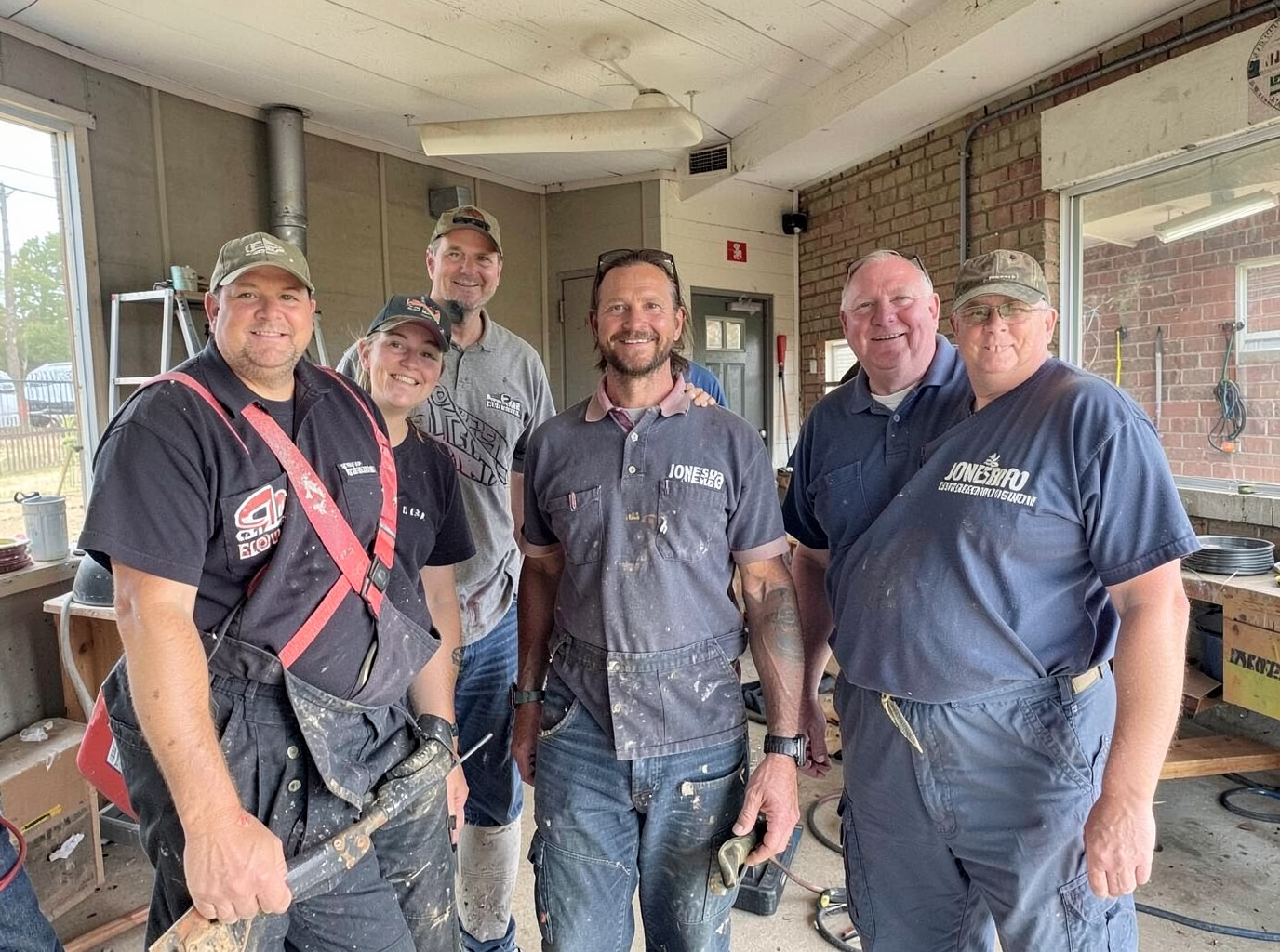 The Roofing Contractor Jonesboro team at work in Jonesboro